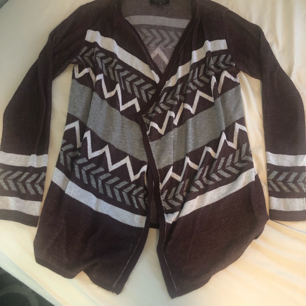 Maroon coverup sweater, cozy